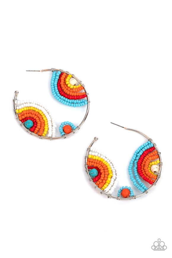 Rainbow Horizons Multi Hoop Earring